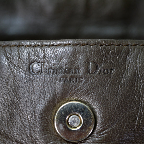 OLD Dior　ラム革コインケース（濃茶）