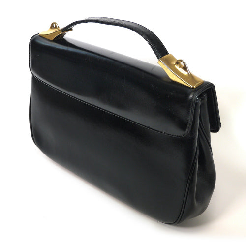 Old Dior　がま口財布付きハンドバッグ（黒）