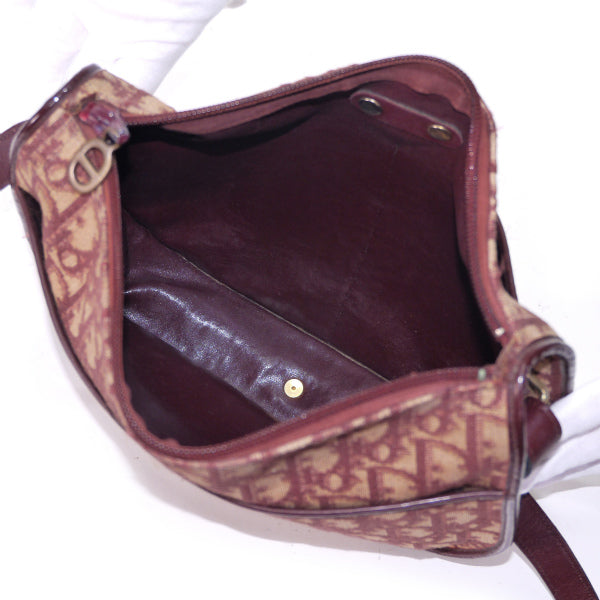 Old Dior　トロッター半円２Wayショルダー（赤）