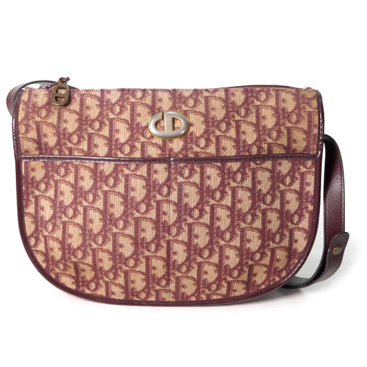 Old Dior　トロッター半円２Wayショルダー（赤）