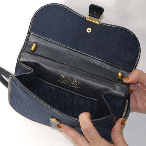 OLD Dior　トロッターミニショルダー（紺）