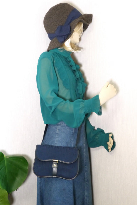 OLD Dior　トロッターミニショルダー（紺）