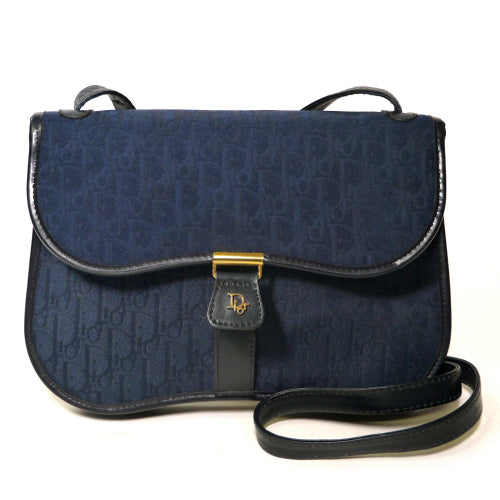 OLD Dior　トロッターミニショルダー（紺）