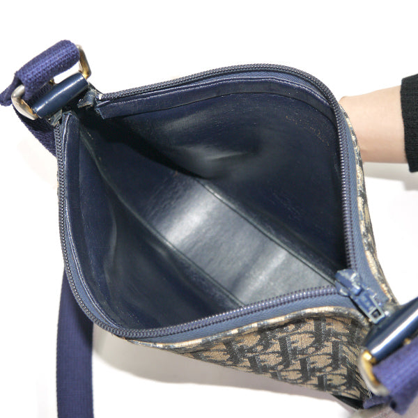 Old Dior 2WAYトロッター半円ショルダー（青系）
