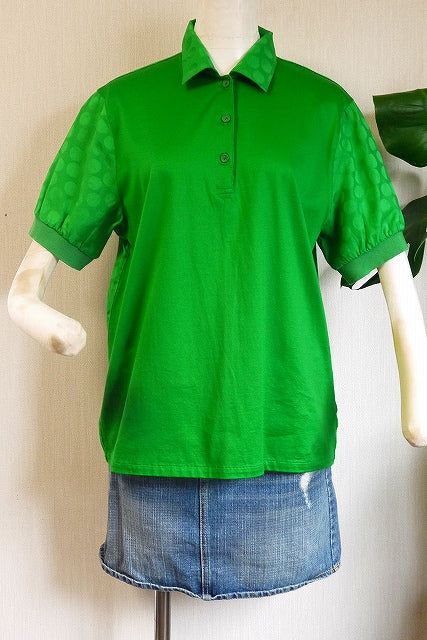 Old Dior　半袖ブラウス（緑）