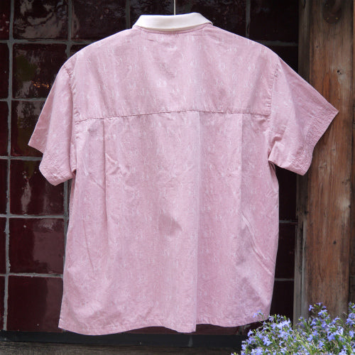 Christian Dior　半袖ブラウス（ゴルフ柄・ピンク）