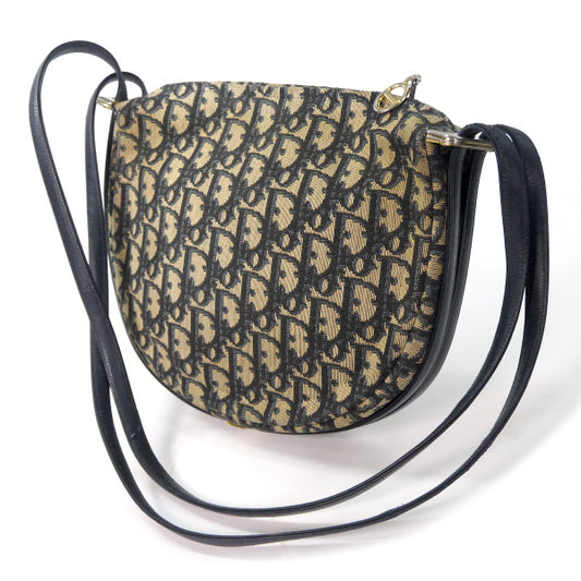 Old Dior　トロッター半円Wショルダー（青系）