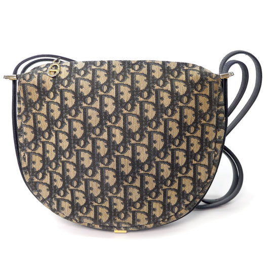 Old Dior　トロッター半円Wショルダー（青系）