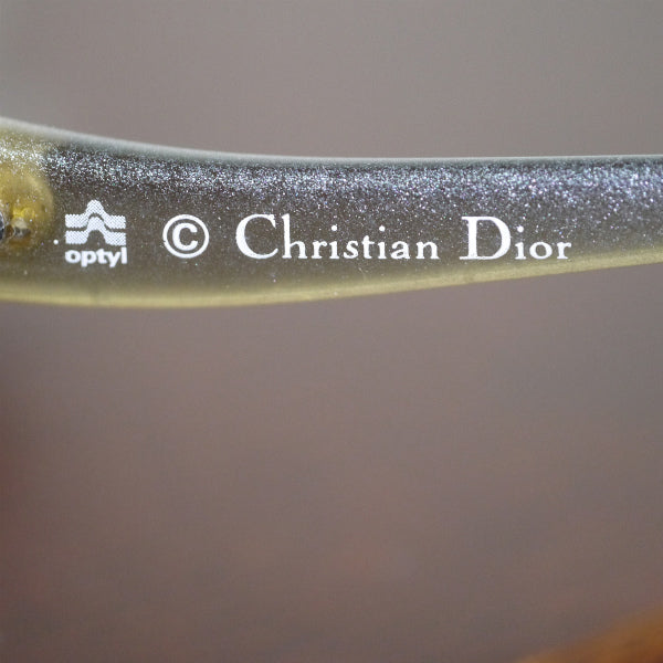 OLD Dior　クリアパール 70sサングラス(青×黄）