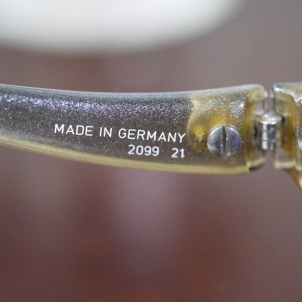 OLD Dior　クリアパール 70sサングラス(青×黄）