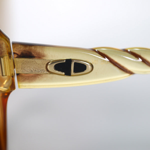 Old Dior ロープデザイン 70sサングラス(琥珀色）