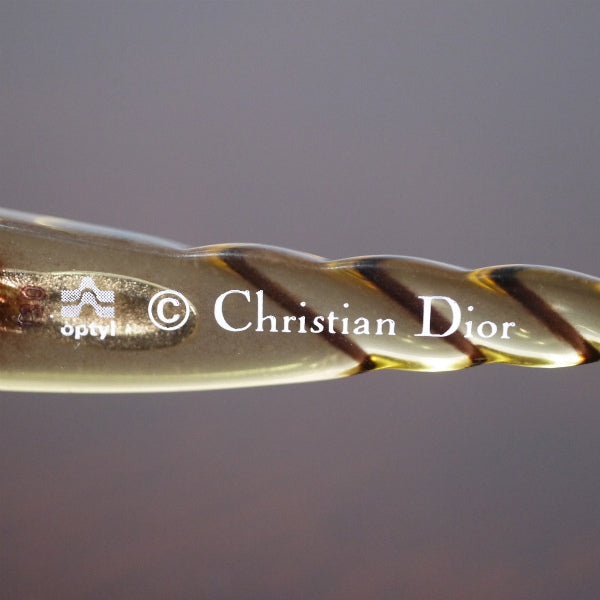 Old Dior ロープデザイン 70sサングラス(琥珀色）