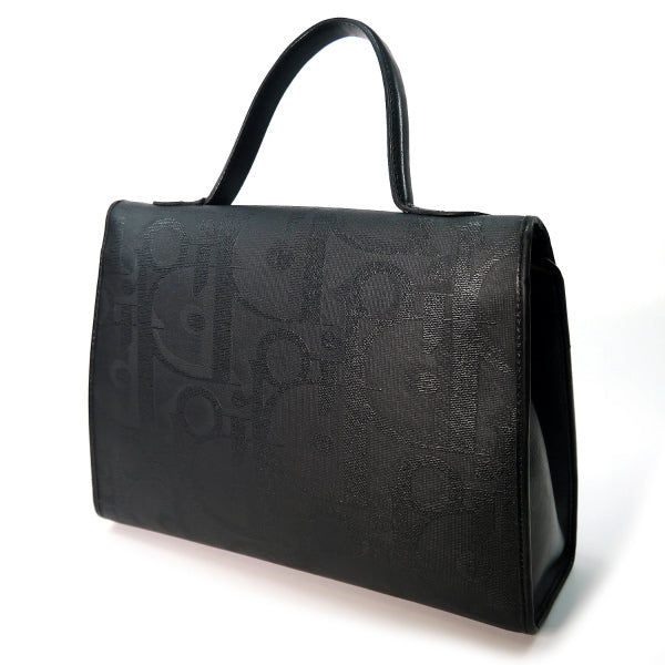 OLD Dior ＜訳アリ＞ロゴパターン ハンドバッグ（黒）