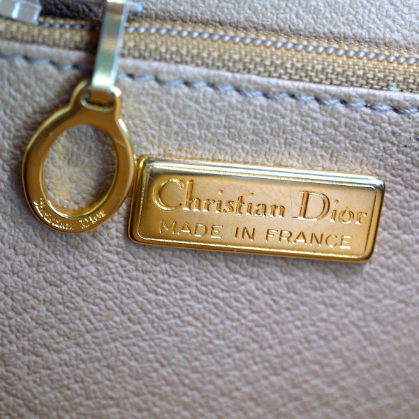OLD Dior ＜訳アリ＞ロゴパターン ハンドバッグ（黒）
