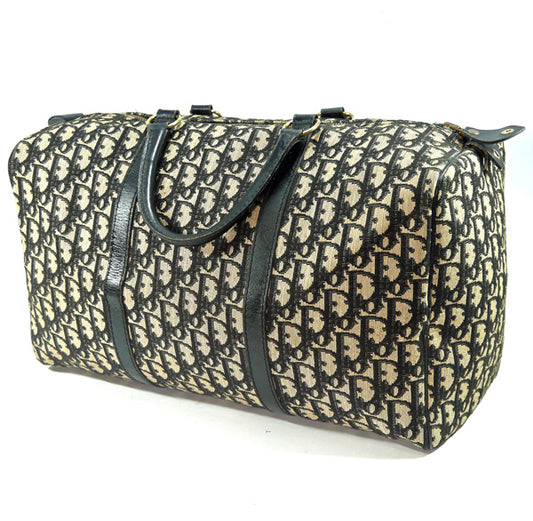 Old Dior トロッター柄ボストン（黒・大）