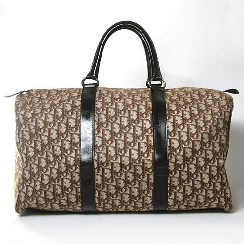 OLD Dior　トロッター柄ボストン（明茶・中）