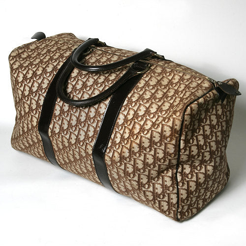 OLD Dior　トロッター柄ボストン（明茶・中）