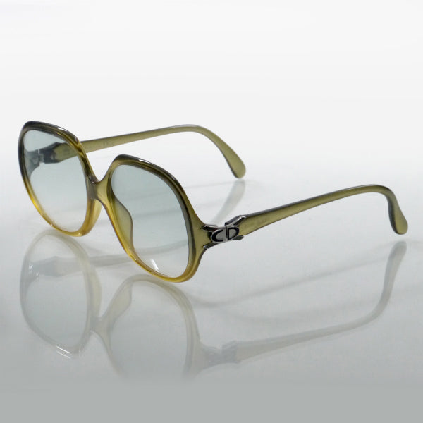 Old Dior ラメグラデーション サングラス（青×黄）