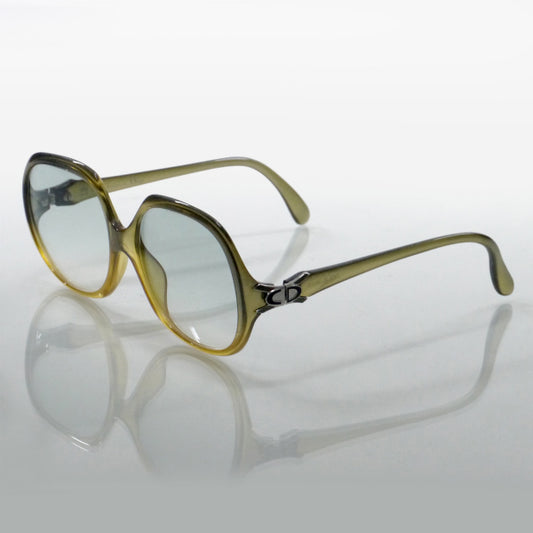 Old Dior ラメグラデーション サングラス（青×黄）