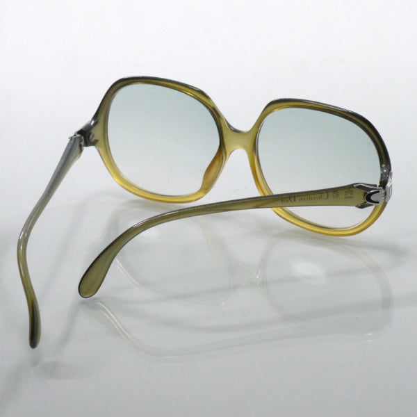 Old Dior ラメグラデーション サングラス（青×黄）