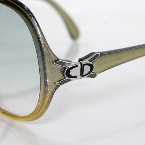 Old Dior ラメグラデーション サングラス（青×黄）