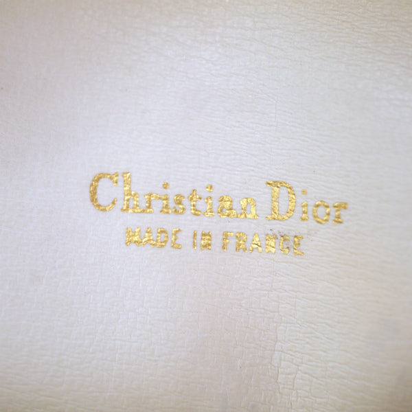 Old Dior　ベルトデザイン総革CDロゴショルダー（赤）