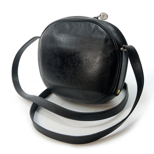 Old Dior　総革ラウンドポシェット（黒）