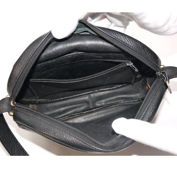 Old Dior　総革ラウンドポシェット（黒）