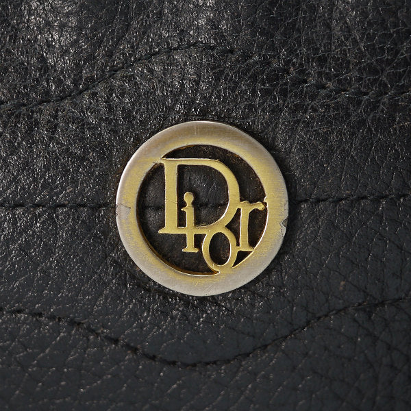 Old Dior　総革ラウンドポシェット（黒）