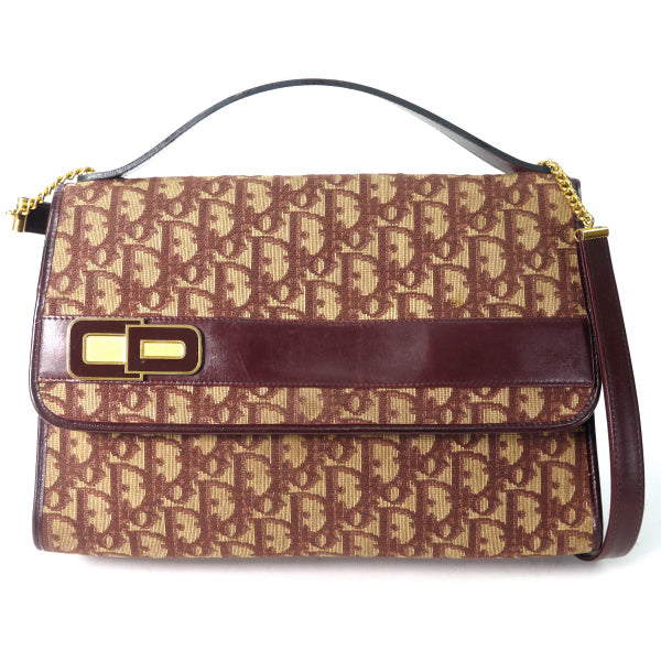 Old Dior　トロッター2WAY CDロゴバッグ（赤）