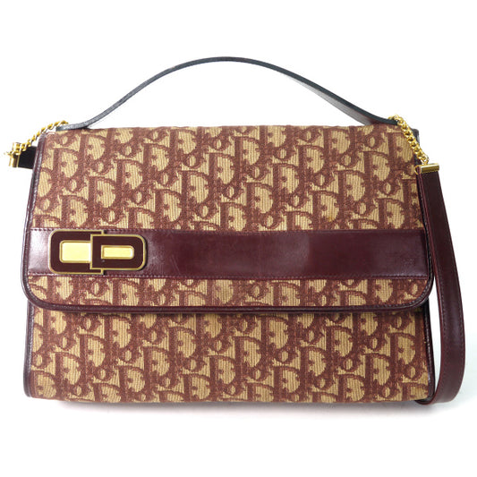 Old Dior　トロッター2WAY CDロゴバッグ（赤）