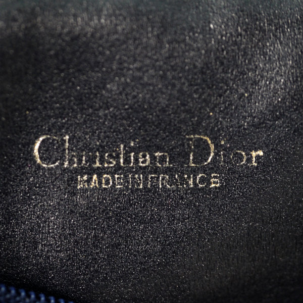 Old Dior　トロッター横長ショルダーバッグ（青系）