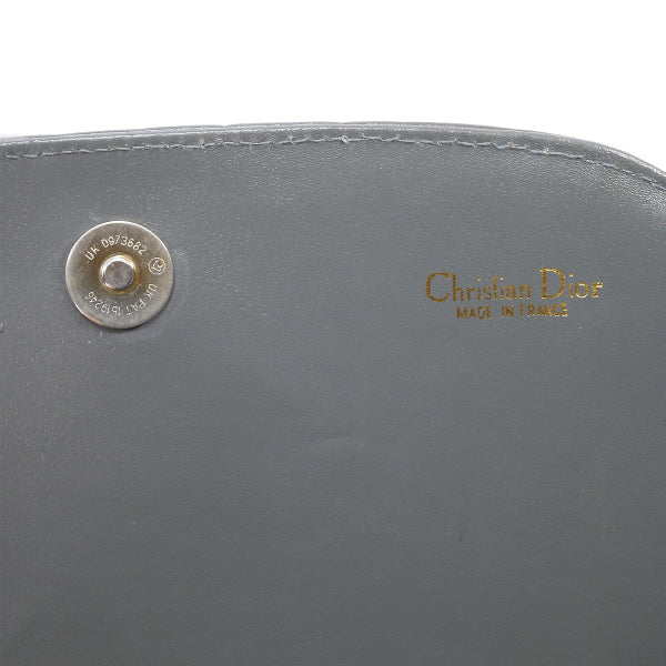 Old Dior　総革ロゴプレート半円ショルダー（グレージュ）