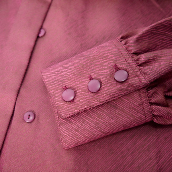 Old Dior ハイネック葡萄色シルクブラウス