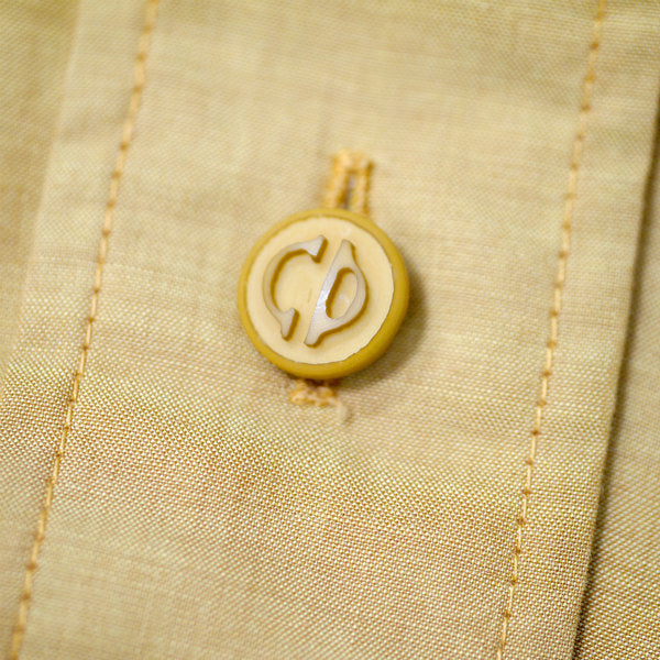 Old Dior コットン丸襟シャツ ブラウス（マスタード）