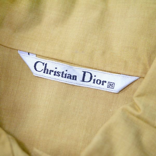 Old Dior コットン丸襟シャツ ブラウス（マスタード）