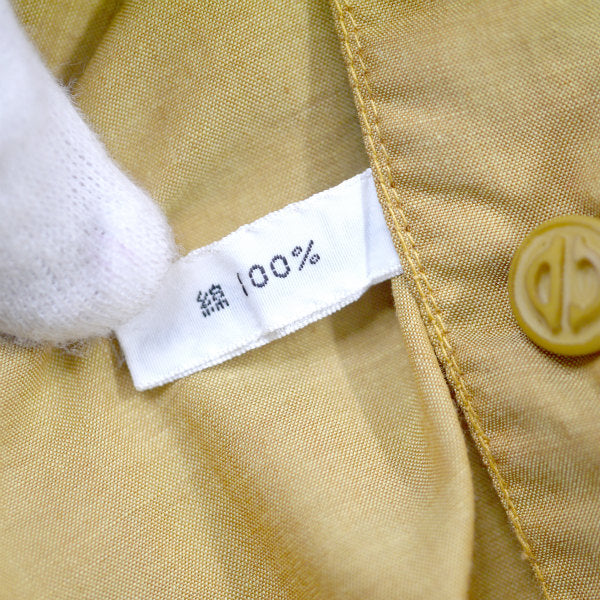 Old Dior コットン丸襟シャツ ブラウス（マスタード）