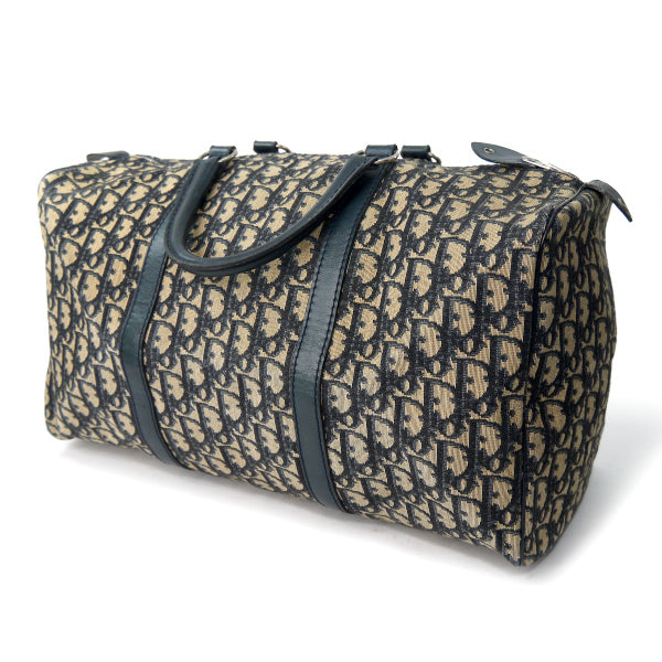 OLD Diorトロッター　 定番ボストン（青　大）