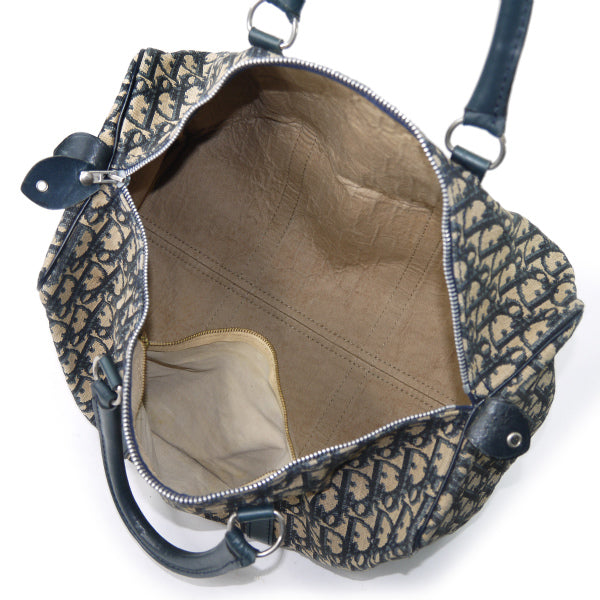 OLD Diorトロッター　 定番ボストン（青　大）