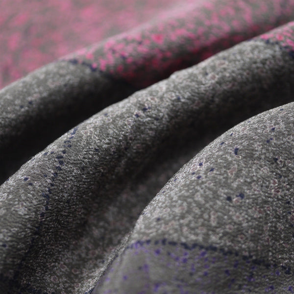 Old Dior マルチボーダー ボウタイシルクブラウス （茶系）