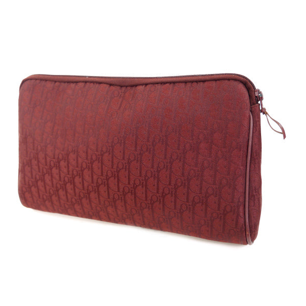 Old Dior　トロッター柄クラッチバッグ（赤）