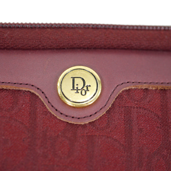 Old Dior　トロッター柄クラッチバッグ（赤）