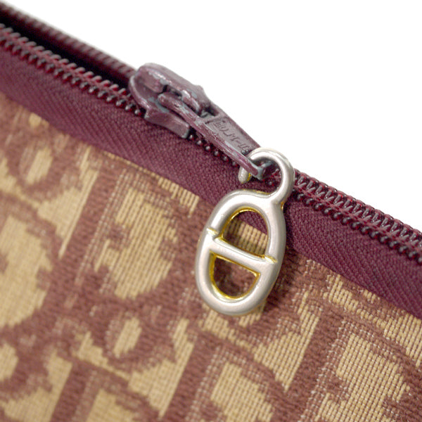 Old Dior　トロッター柄クラッチバッグ（ボルドー）