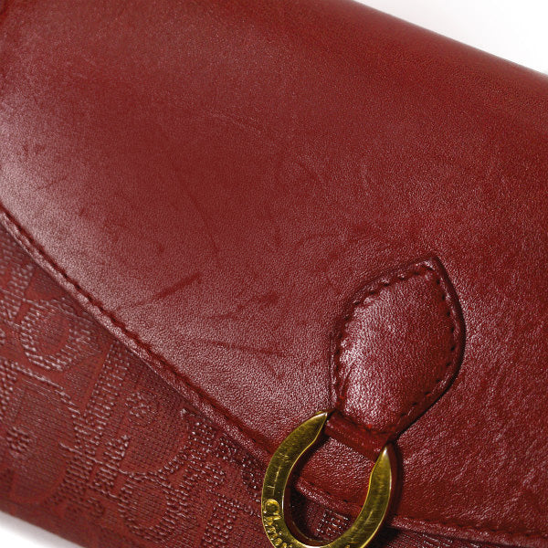 OLD Dior トロッター型押し長財布（赤）