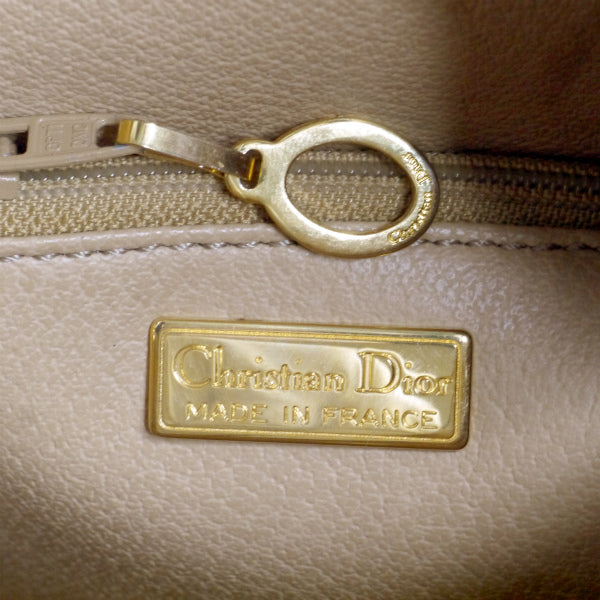 OLD Dior オーバルロゴ金具トロッター柄ショルダー（濃紺）