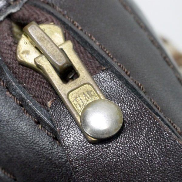 OLD Dior トロッター柄スクエアボストンバッグ（茶）