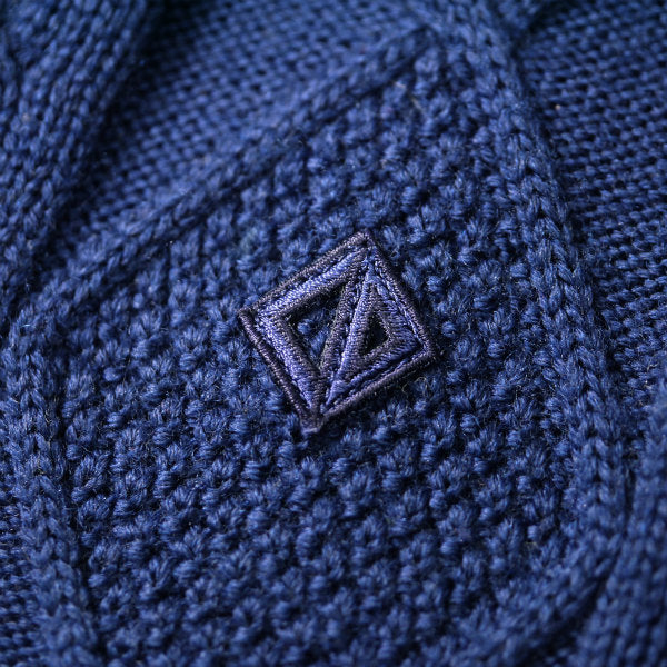 Old Dior ケーブル編みウールニット（青系）