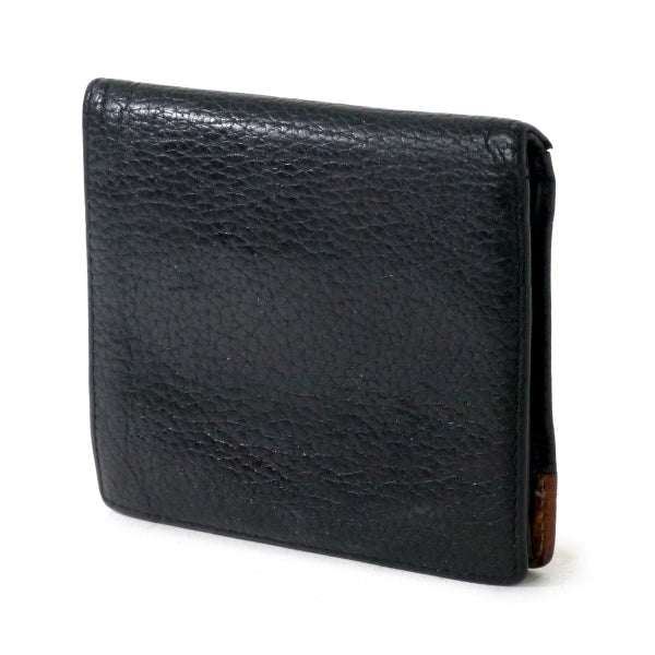 OLD Dior エンボスCDロゴレザー折り財布（黒・茶）