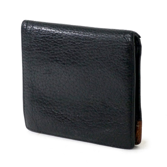 OLD Dior エンボスCDロゴレザー折り財布（黒・茶）