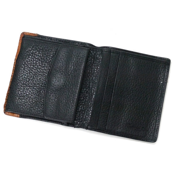 OLD Dior エンボスCDロゴレザー折り財布（黒・茶）